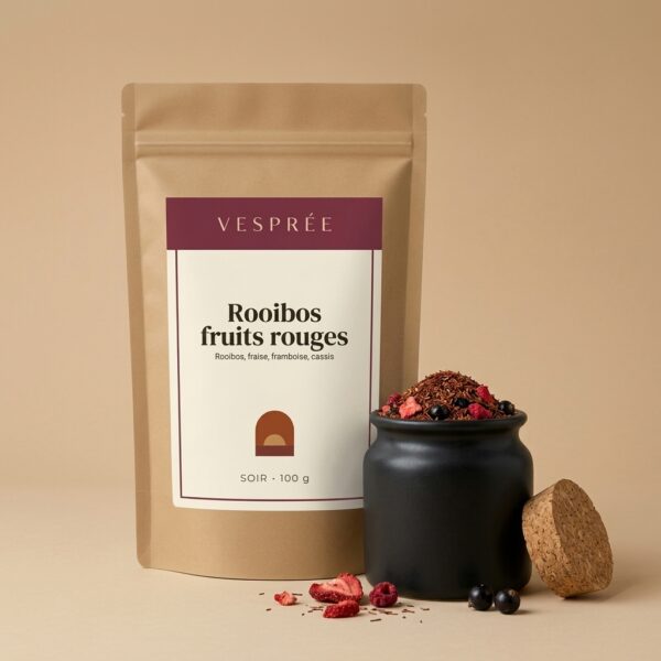 Rooibos fruits rouges, Rooibos, fraise, framboise, cassis